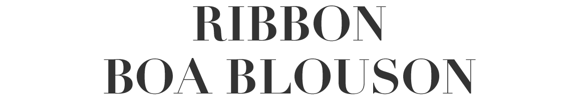 RIBBON BOA BLOUSON