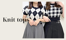 トレンド先取り Knit tops 